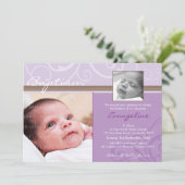 PHOTO CHRISTENING INVITATIONS :: caritatif 7L (Debout devant)