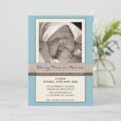 PHOTO CHRISTENING INVITATIONS :: élégance 8P (Debout devant)