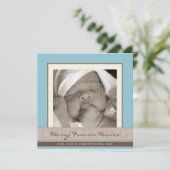 PHOTO CHRISTENING INVITATIONS :: élégance 8SQ (Debout devant)