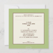 PHOTO CHRISTENING INVITATIONS :: élégance 9SQ (Dos)