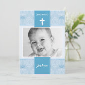 PHOTO CHRISTENING INVITATIONS :: jolie 1P (Debout devant)