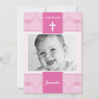 PHOTO CHRISTENING INVITATIONS :: jolie 2P