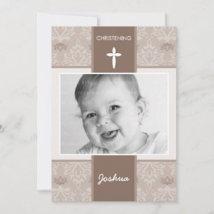 PHOTO CHRISTENING INVITATIONS :: jolie 4P
