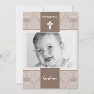 PHOTO CHRISTENING INVITATIONS :: jolie 4P
