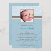 PHOTO CHRISTENING INVITATIONS :: organisme caritat (Devant / Derrière)