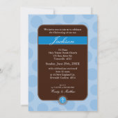 PHOTO CHRISTENING INVITATIONS :: polkadot 6P (Dos)