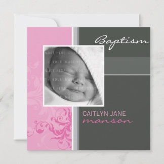 PHOTO CHRISTENING INVITATIONS :: posh 2SQ