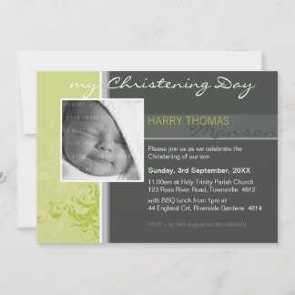 PHOTO CHRISTENING INVITATIONS :: posh 4L