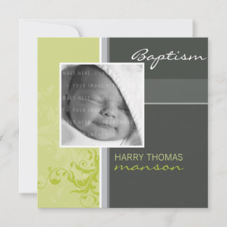 PHOTO CHRISTENING INVITATIONS :: posh 4SQ