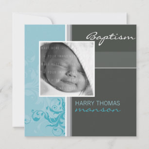 PHOTO CHRISTENING INVITATIONS :: posh 5SQ
