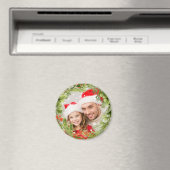 Photo Christmas Magnet Christmas Wreath (In Situ (Lave-vaisselle))