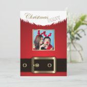 Photo Christmas Party Invitation (Debout devant)