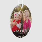 Photo Christmas Peace Love Joy Gold Snowflake Bold (devant)