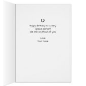 Photo Cinq CHEVAUX Anniversaire Collage Carte Anni (Intérieur (Droit))