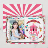 Photo Circus invitation anniversaire Festival Vint (Devant / Derrière)