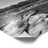 Photo classique en noir et blanc de la rivière Jam (Coin)