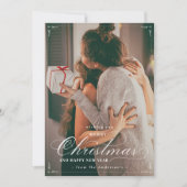 Photo classique Joyeux Noël Bonne année Carte (Devant)