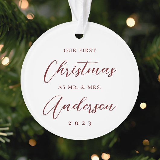 Photo classique moderne de premier Noël en tant qu