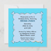 Photo Clown Anniversaire Fête Invitation (Dos)