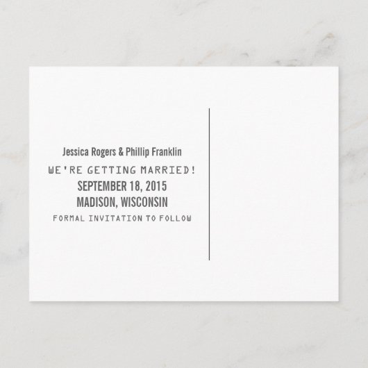 Photo Code binaire bleu Enregistrer la date Carte (Dos)