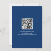 Photo Code QR Engagement Mariage Save The Date (Dos)