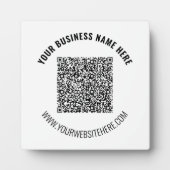 Photo Code QR et cadeau de plaque d'entreprise de texte (Devant)