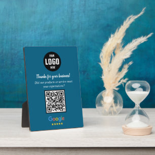 Photo Code QR personnalisé pour avis Google sur plaque p