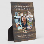 Photo Cœur rustique | Plaque commémorative de collage ph (Côté)