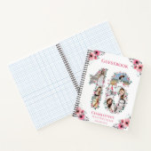 Photo Collage 16e Anniversaire Rose Flower livre d (Intérieur)