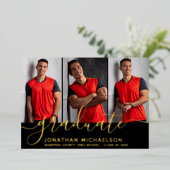 Photo Collage 3 Photos Faire-part de graduation (Debout devant)