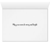 Photo Collage 3 Windows Merry Christmas Card (Intérieur Horizontal (Bas))