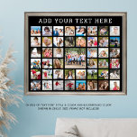 Photo Collage 45 Photos Couleur personnalisée pers<br><div class="desc">Créez votre propre photo-collage (imprimée sur papier photo Premium Satin) avec ce modèle facile à télécharger pour 45 images personnalisées avec votre texte personnalisé dans votre choix de styles de police et de couleur et/ou de couleur arrière - plan et taille de l'affiche. L'échantillon est présenté en 20x16" avec du...</div>