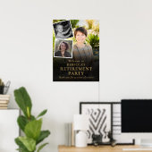 Photo Collage Affiche de bienvenue du Parti de ret (Bureau à domicile)