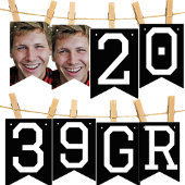 Photo Collage Année Gradué Black Party Bannière