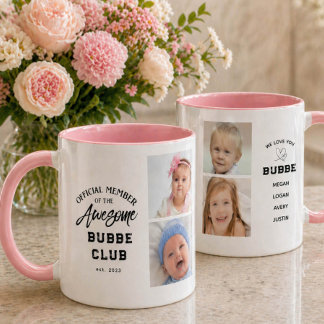 Photo Collage Awesome BUBBE Mug