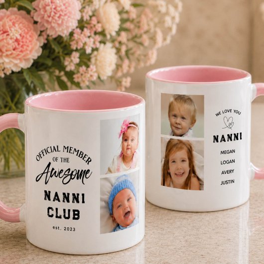Photo Collage Awesome NANNI Mug