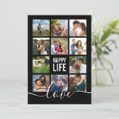 Photo Collage Black Wedding Programme (Debout devant)