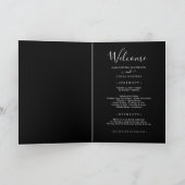 Photo Collage Black Wedding Programme (Intérieur)