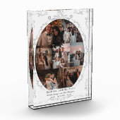 Photo Collage blanc Vintage Bloc photo personnalis (Gauche)