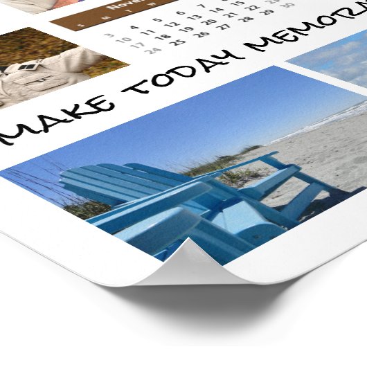 Photo Collage Calendar 2019 | Uw Gezegde Poster (Hoek)