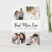 Photo Collage Carte de fête des mères pour maman (Devant)