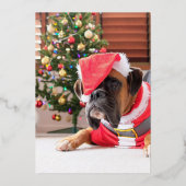 PHOTO Collage Carte de Noël VRAI OR FOIL (Verso)