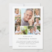 Photo Collage Carte de remerciements funéraire (Devant)