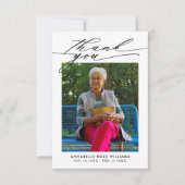 Photo Collage Carte de remerciements funéraire (Devant)