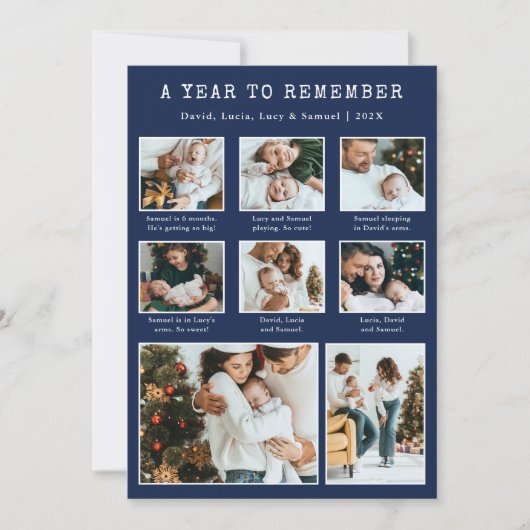 Photo Collage Carte de vacances moderne (Devant)