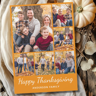 Photo Collage Carte de vacances Thanksgiving
