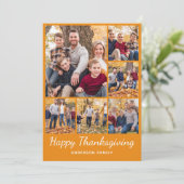 Photo Collage Carte de vacances Thanksgiving (Debout devant)