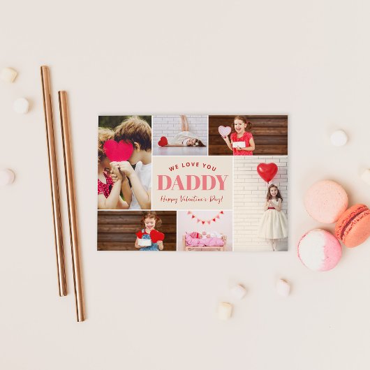 Photo Collage Carte Saint Valentin pour papa