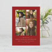 Photo collage classique faire-part de graduation r (Debout devant)