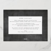 Photo Collage de Noël Gold Foil Carte de vacances (Verso)